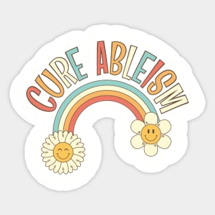 Cure Ableism, Hidden Disability Awareness, Spoonie Sticker